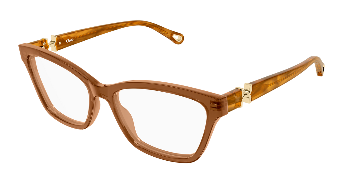 Lunettes de vue chloé ch0412o 004 marron cat eye femenino taille 54mm - Vue principale
