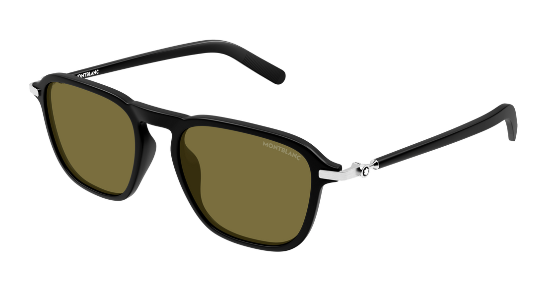 Sonnenbrillen montblanc mb0498s 002 negro pilot/navigator masculino größe 52mm - Hauptansicht