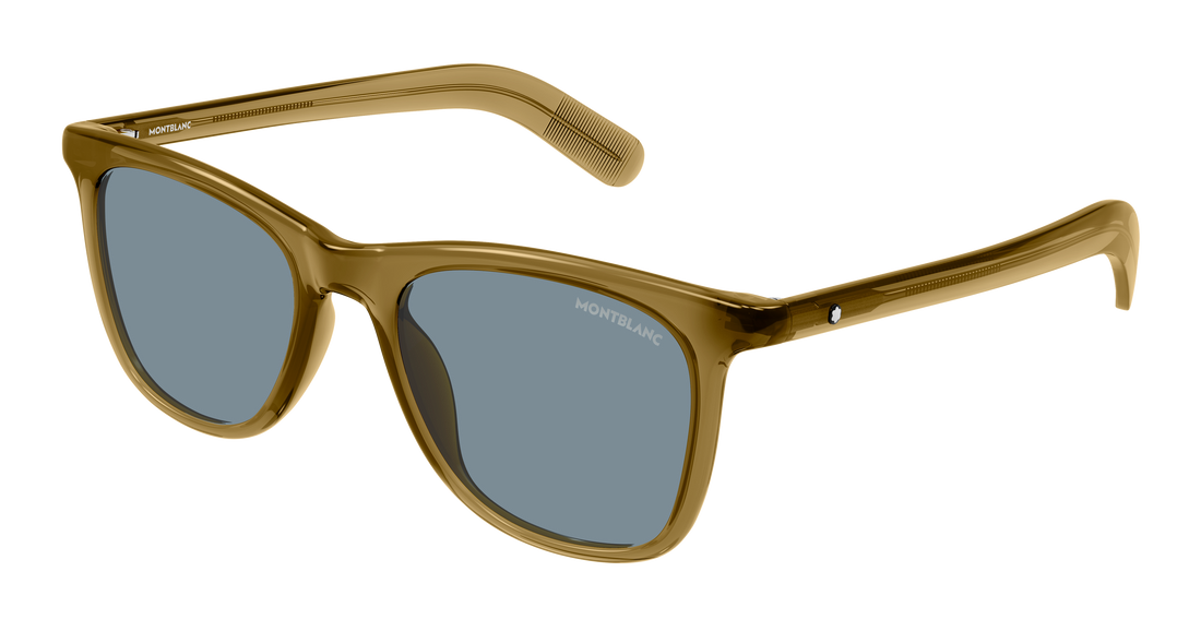 Lunettes de soleil montblanc mb0496s 005 marron rectangular / squared masculino taille 52mm - Vue principale