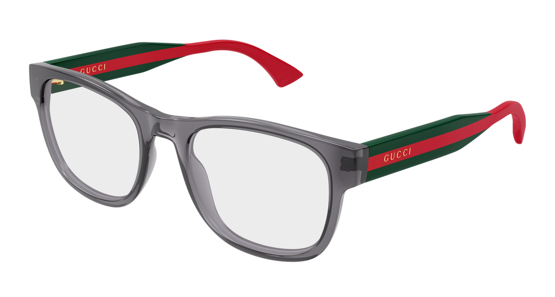 Lunettes de vue gucci gg0004onn 006 gris rectangular / squared masculino taille 50mm - Vue principale