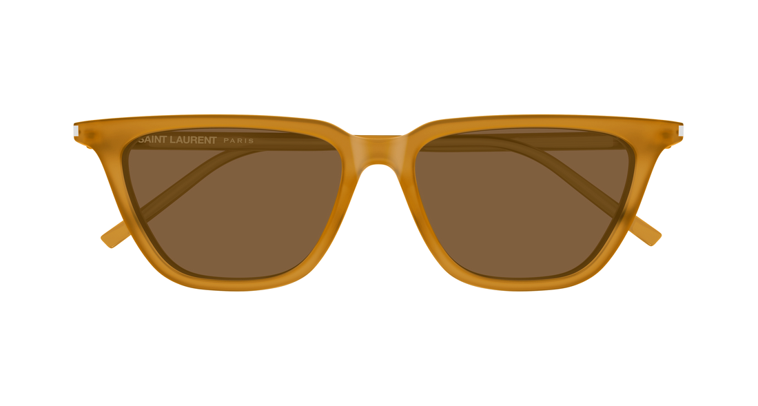 Sunglasses saint laurent sl 889 sulpice thin 004 amarillo cat eye femenino size 53mm - Detailed view
