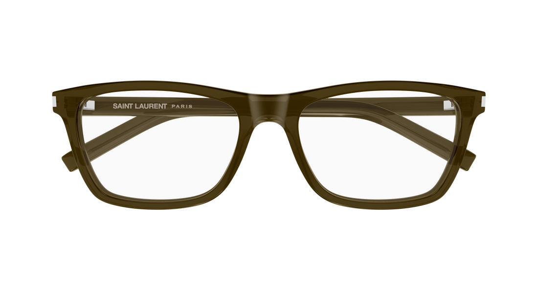 Brillen saint laurent sl 841 010 marron rectangular / squared masculino größe 58mm - Detailansicht