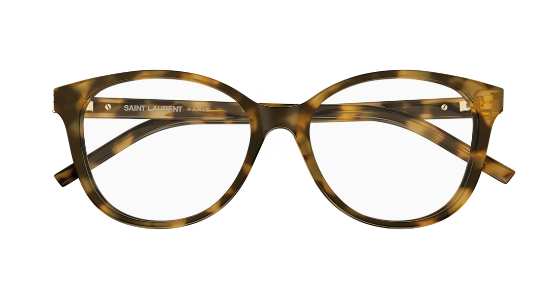 Lunettes de vue saint laurent sl m112 009 havana round/oval/panthos femenino taille 54mm - Vue détaillée