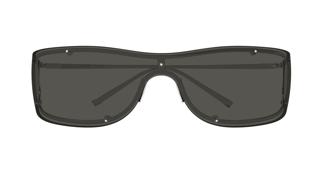 Óculos de sol saint laurent sl 807 001 plateado mask unisex tamanho 99mm - Vista de detalhe