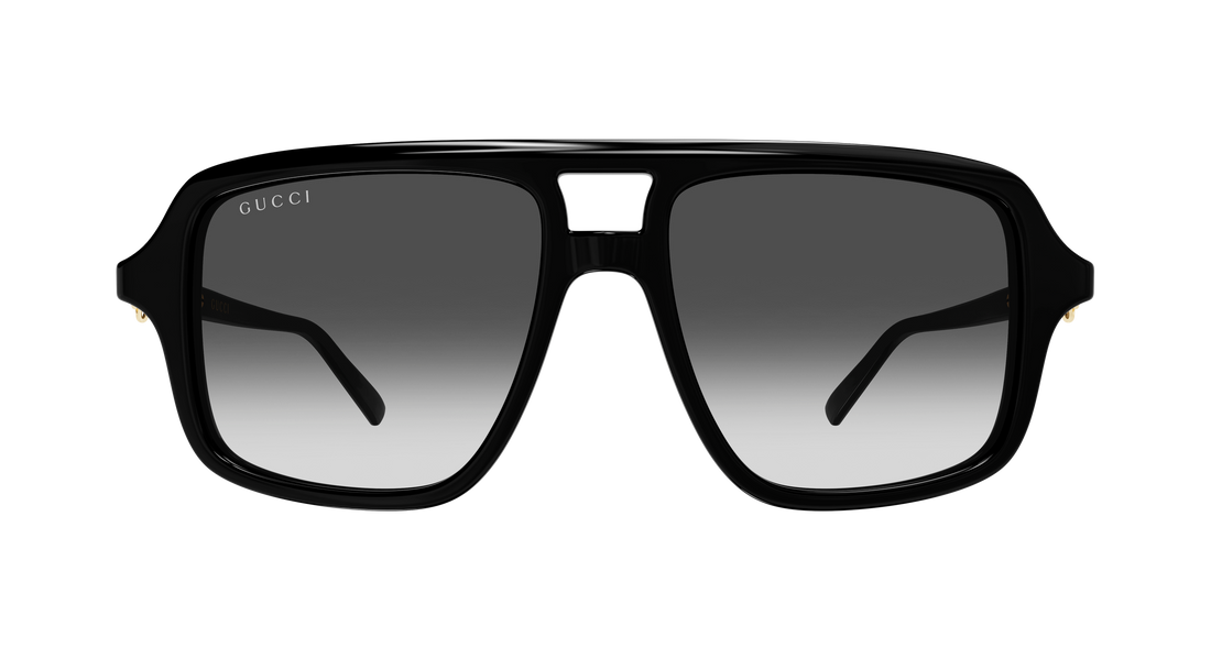 Óculos de sol gucci gg2052s 001 negro pilot/navigator femenino tamanho 53mm - Vista de detalhe