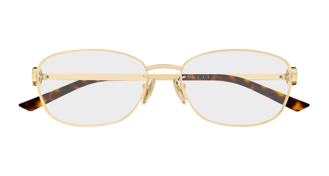 Lunettes de vue gucci gg2234oa 001 dorado round/oval/panthos femenino taille 57mm - Vue détaillée