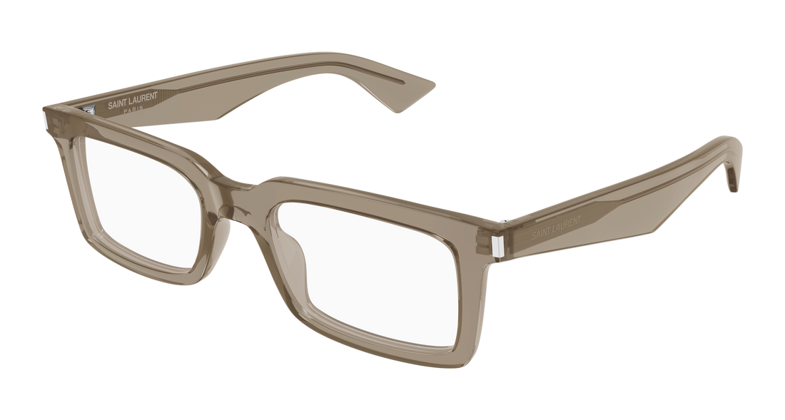 Lunettes de vue saint laurent sl 860 opt 003 marron rectangular / squared masculino taille 52mm - Vue principale