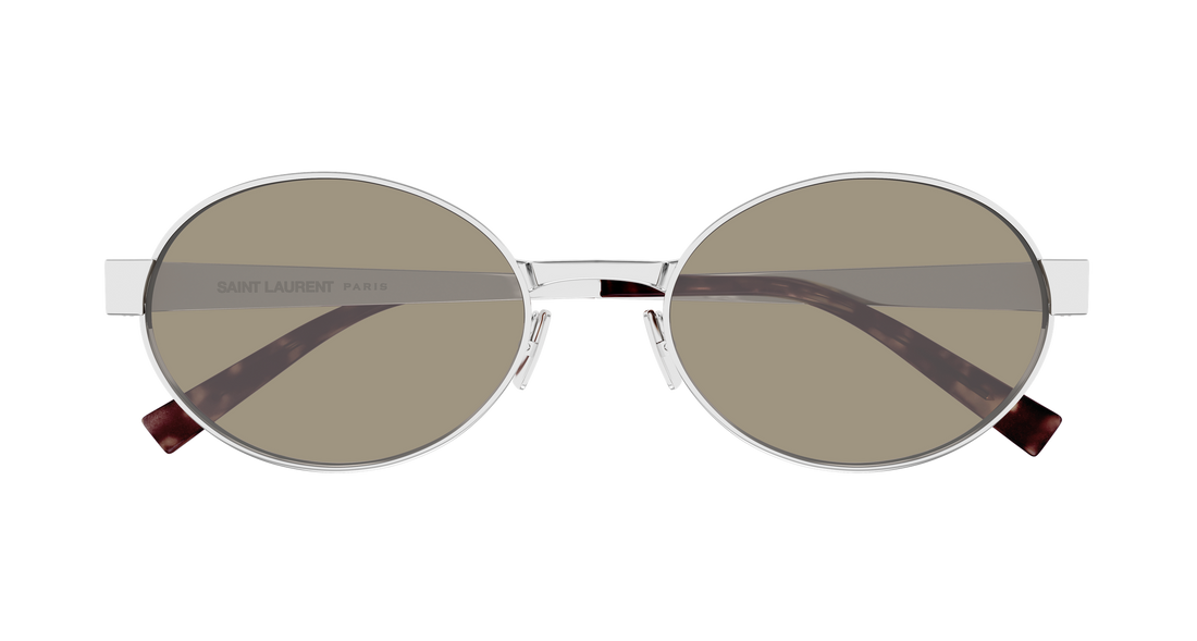 Lunettes de soleil saint laurent sl 692 007 plateado round/oval/panthos femenino taille 55mm - Vue détaillée