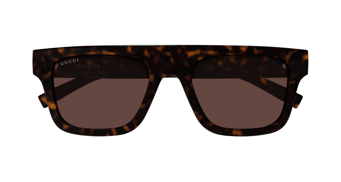 Lunettes de soleil gucci gg2235s 002 havana rectangular / squared masculino taille 53mm - Vue détaillée