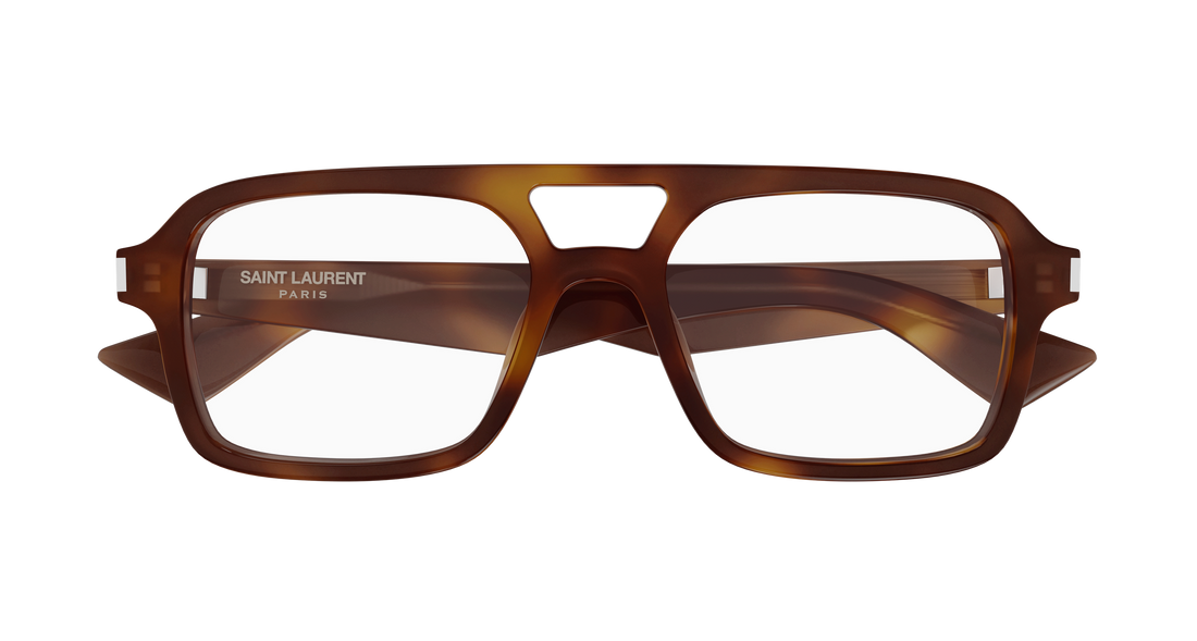 Lunettes de vue saint laurent sl 961 002 havana pilot/navigator masculino taille 54mm - Vue détaillée