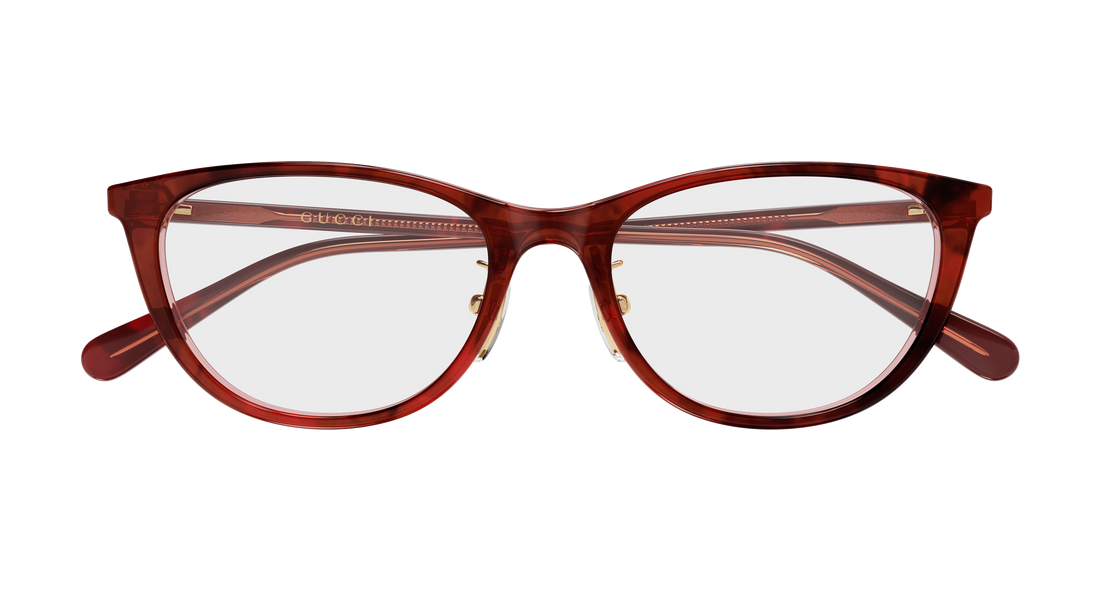 Lunettes de vue gucci gg2261oj 003 havana cat eye femenino taille 53mm - Vue détaillée