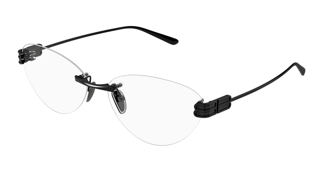 Óculos graduados balenciaga bb0489o 002 negro cat eye femenino tamanho 61mm - Vista principal