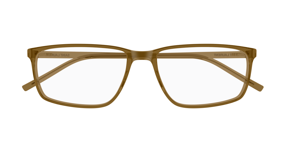 Brillen saint laurent sl 886 005 marron rectangular / squared masculino größe 57mm - Detailansicht