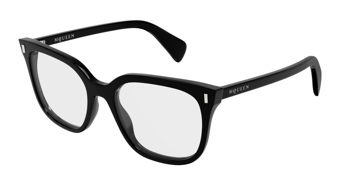 Lunettes de vue alexander mcqueen am0585o 001 negro rectangular / squared femenino taille 53mm - Vue principale