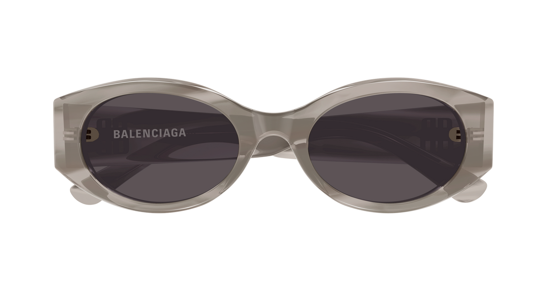 Occhiali da sole balenciaga bb0477sa 003 gris round/oval/panthos femenino taglia 53mm - Vista dettagliata