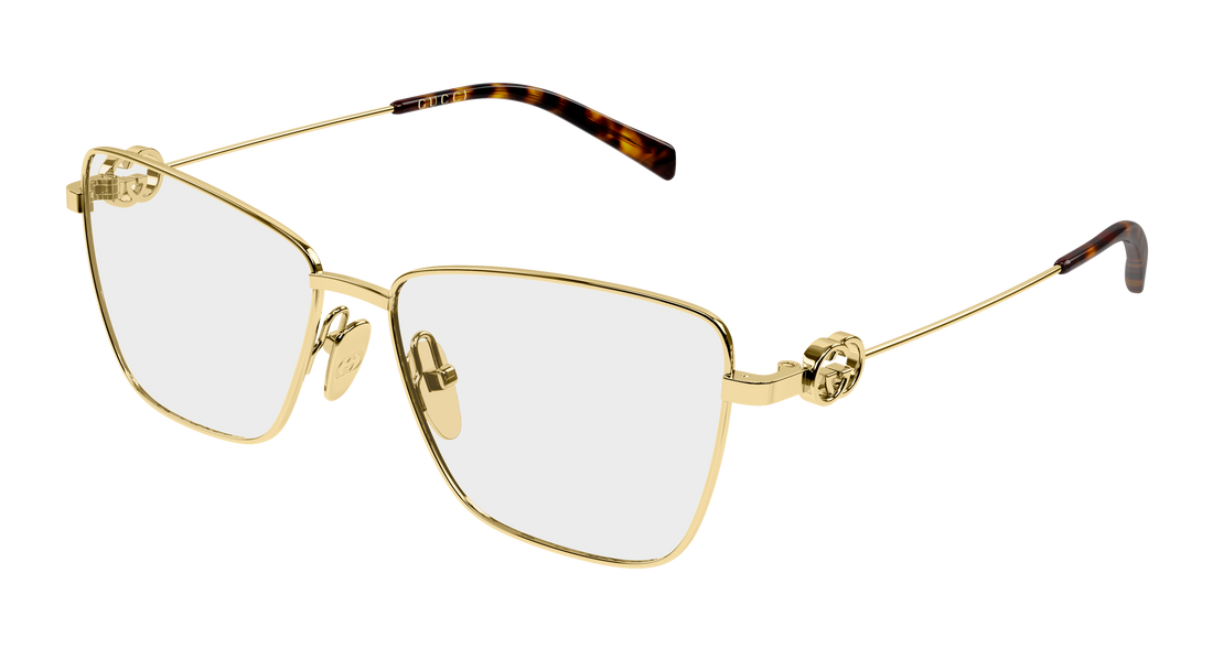 Lunettes de vue gucci gg2226o 001 dorado butterfly femenino taille 54mm - Vue principale