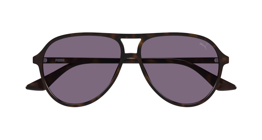 Occhiali da sole puma pu0523s 003 havana pilot/navigator masculino taglia 58mm - Vista dettagliata