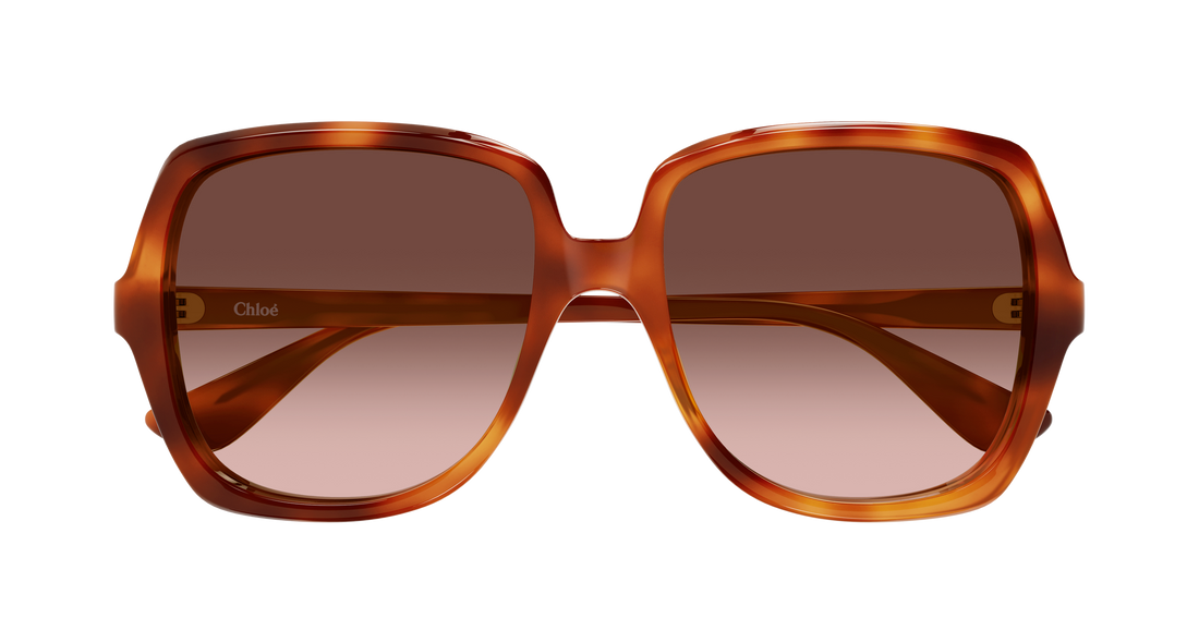 Sonnenbrillen chloé ch0388s 002 havana rectangular / squared femenino größe 59mm - Detailansicht