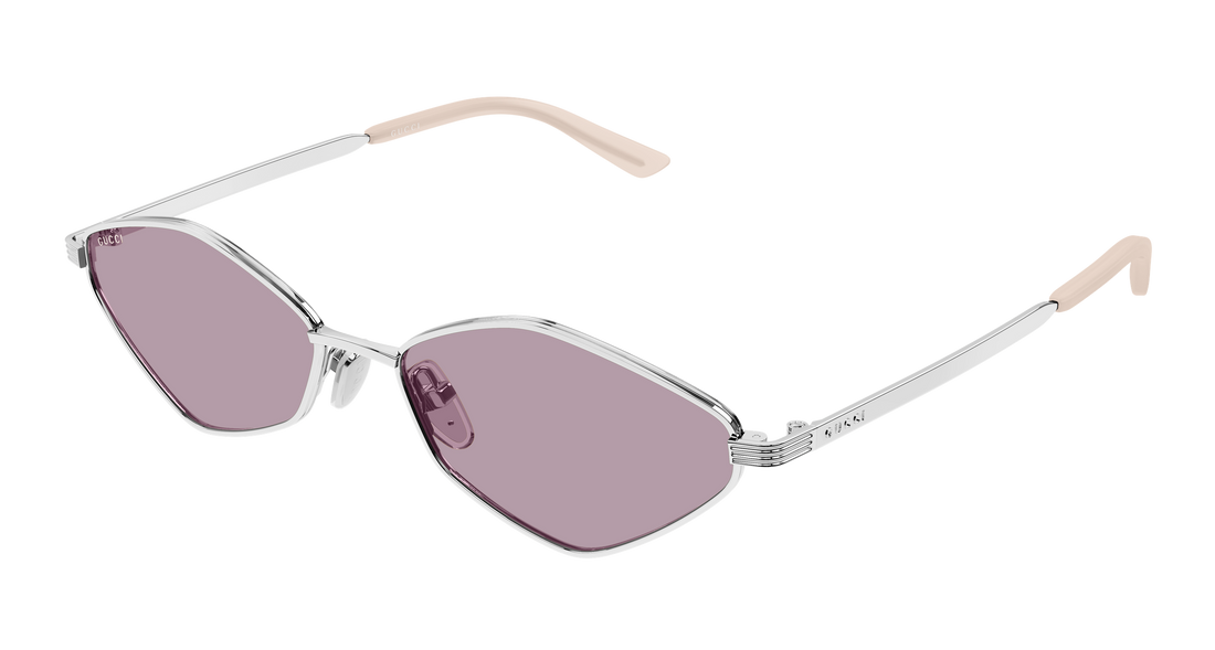 Lunettes de soleil gucci gg2222s 004 plateado geometrical/directional femenino taille 56mm - Vue principale