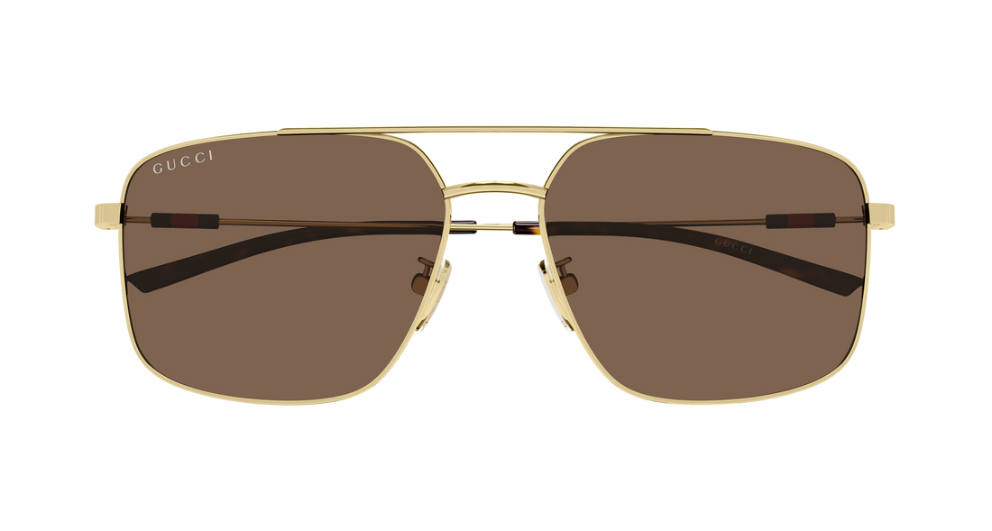 Óculos de sol gucci gg2096sa 004 dorado rectangular / squared masculino tamanho 59mm - Vista de detalhe