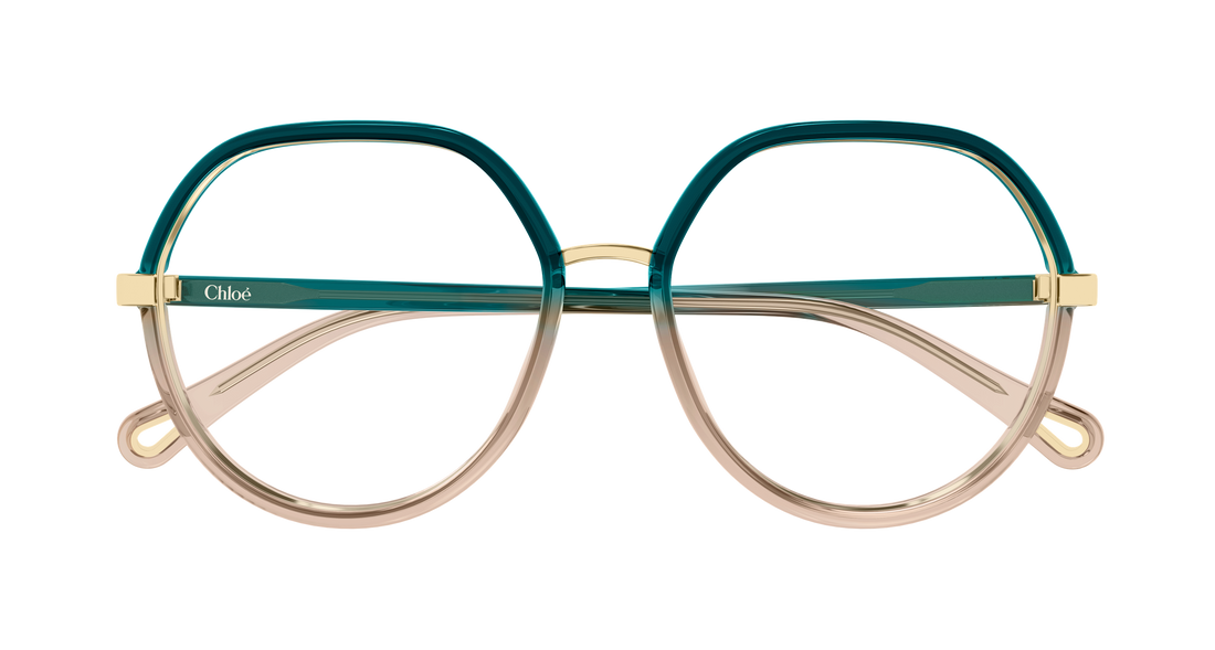 Lunettes de vue chloé ch0131o 013 light pilot/navigator femenino taille 54mm - Vue détaillée