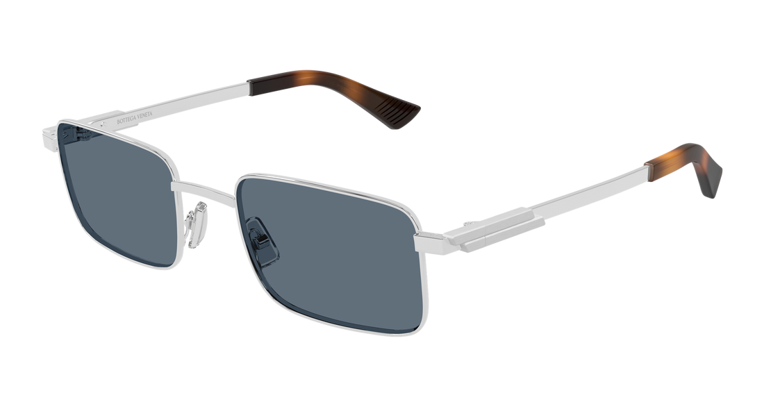 Occhiali da sole bottega veneta bv1469s 002 plateado rectangular / squared unisex taglia 53mm - Vista principale