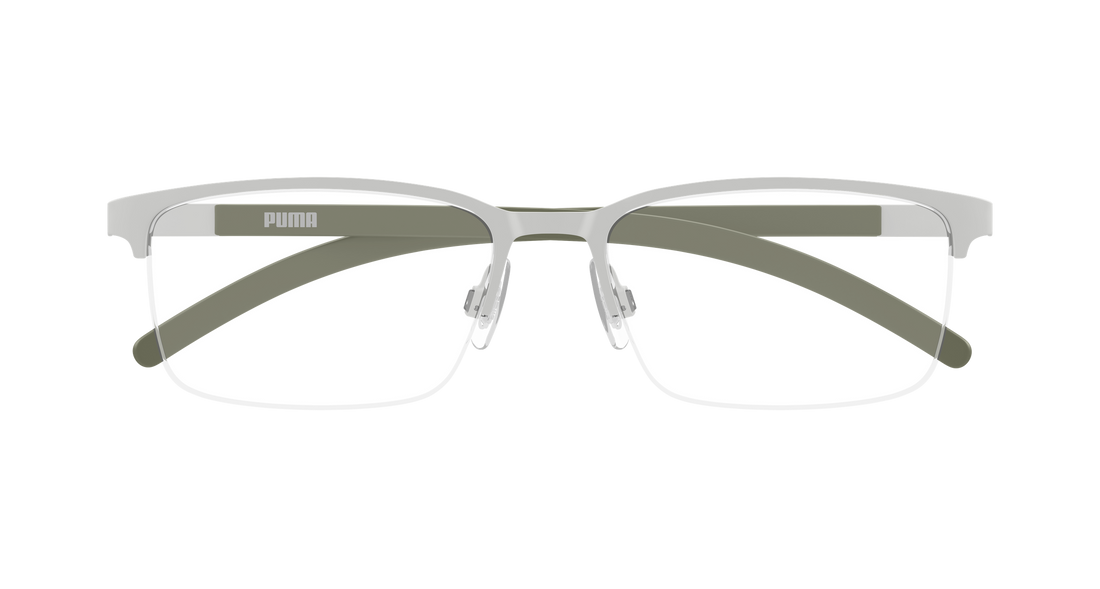 Brillen puma pu0552o 004 plateado rectangular / squared masculino größe 55mm - Detailansicht