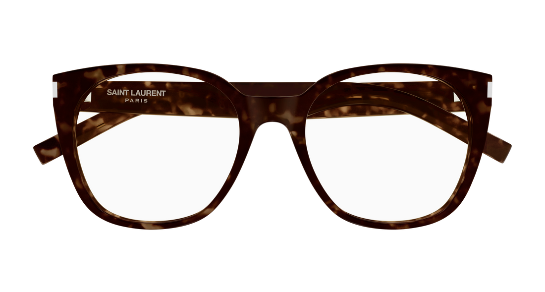 Brillen saint laurent sl 897 002 havana cat eye femenino größe 55mm - Detailansicht