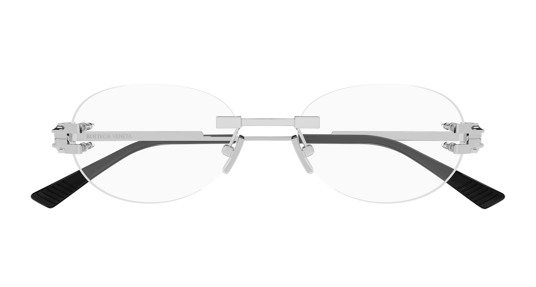 Lunettes de vue bottega veneta bv1512o 002 plateado round/oval/panthos unisex taille 53mm - Vue détaillée