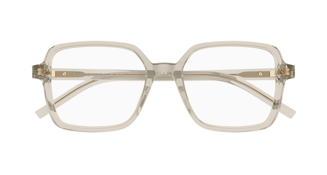 Brillen saint laurent sl m139 005 beige rectangular / squared femenino größe 54mm - Detailansicht