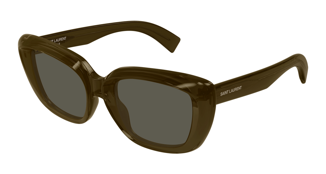 Óculos de sol saint laurent sl 857 009 marron cat eye femenino tamanho 53mm - Vista principal