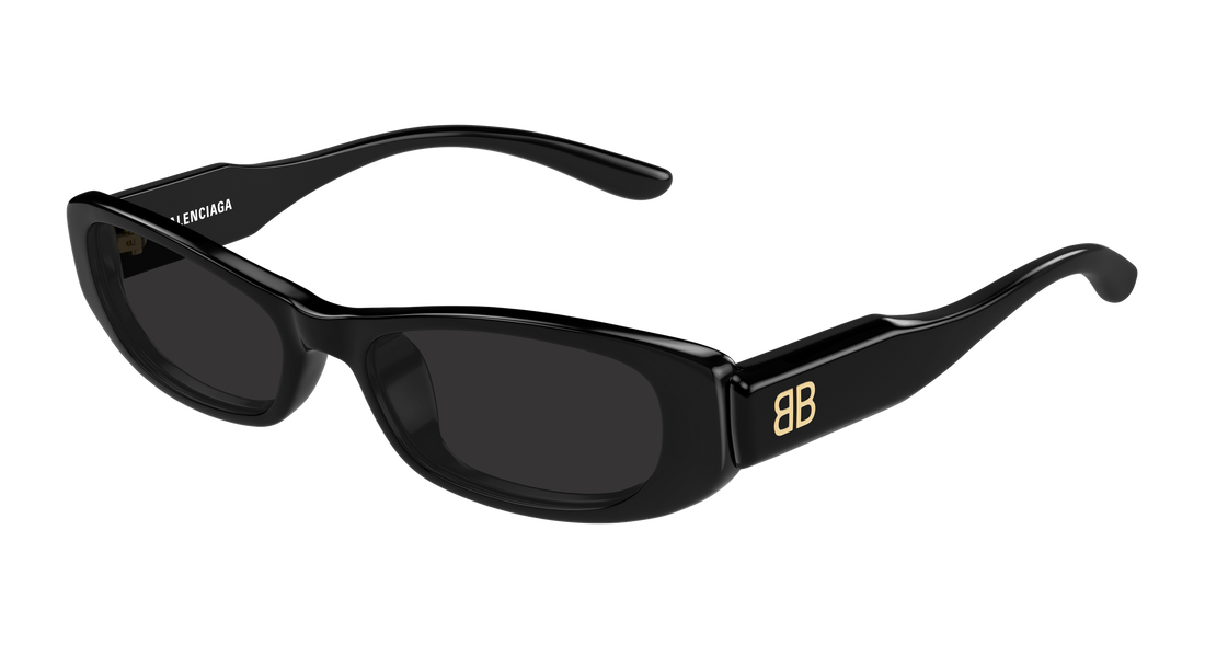 Lunettes de soleil balenciaga bb0510s 001 negro rectangular / squared femenino taille 55mm - Vue principale