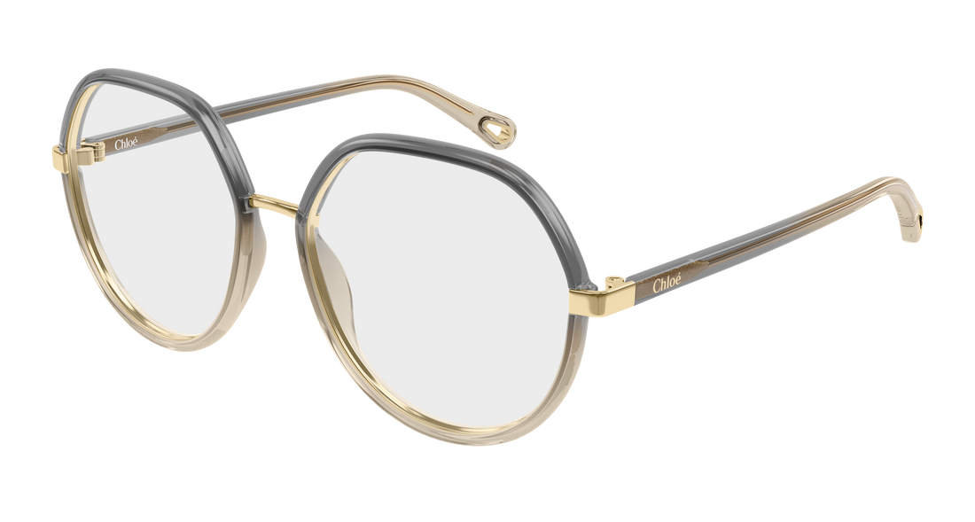 Lunettes de vue chloé ch0131o 012 gris pilot/navigator femenino taille 54mm - Vue principale