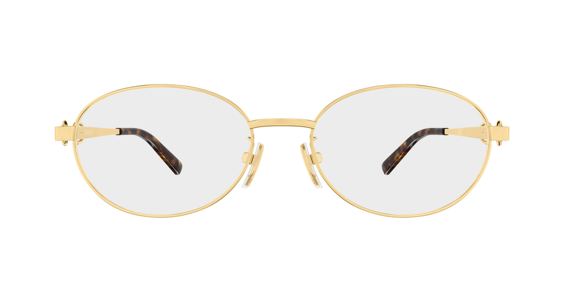 Lunettes de vue gucci gg2221ok 001 dorado round/oval/panthos femenino taille 53mm - Vue détaillée