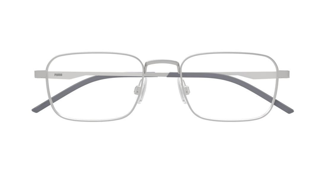 Occhiali da vista puma pu0534o 002 plateado rectangular / squared masculino taglia 53mm - Vista dettagliata