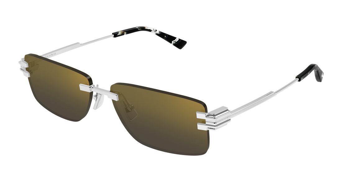 Lunettes de soleil bottega veneta bv1511s 003 plateado rectangular / squared unisex taille 58mm - Vue principale