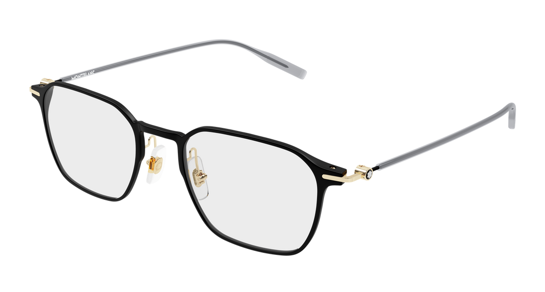 Lunettes de vue montblanc mb0504o 001 negro rectangular / squared masculino taille 51mm - Vue principale