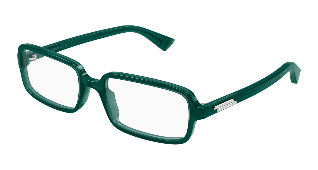 Brillen bottega veneta bv1500o 004 verde rectangular / squared unisex größe 54mm - Hauptansicht