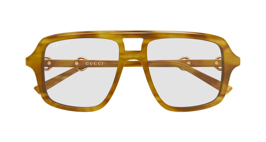 Occhiali da sole gucci gg2052s 012 havana pilot/navigator femenino taglia 53mm - Vista dettagliata