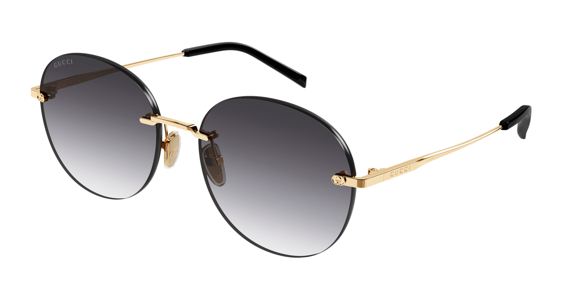 Sunglasses gucci gg2101sa 001 dorado round/oval/panthos femenino size 58mm - Main view