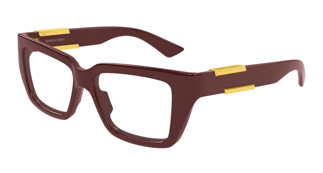 Óculos graduados bottega veneta bv1455o 004 burdeos rectangular / squared femenino tamanho 52mm - Vista principal