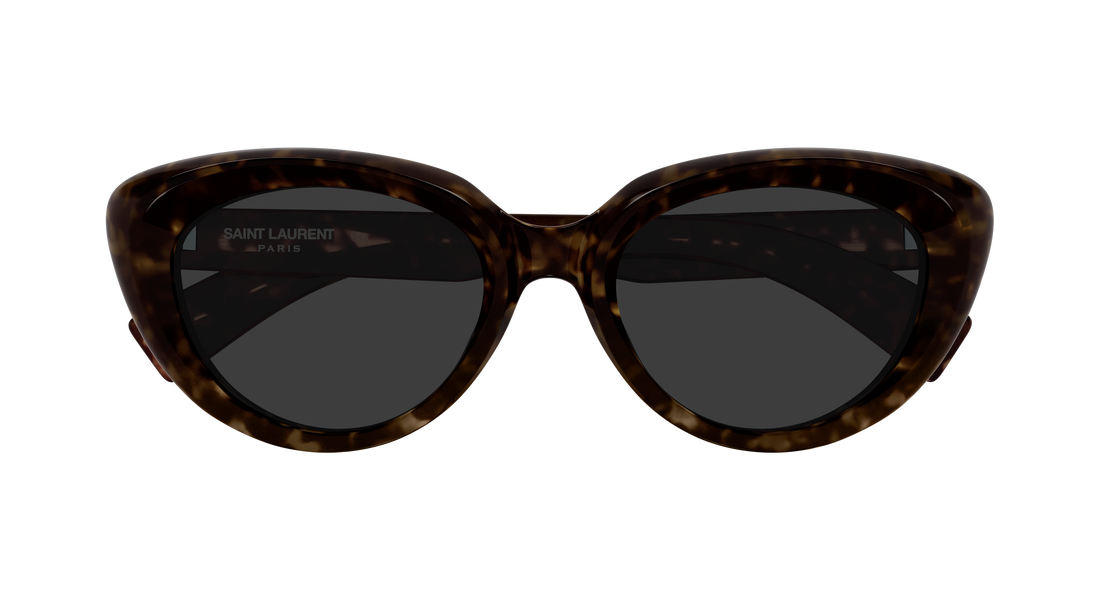 Óculos de sol saint laurent sl 859/k 003 havana cat eye femenino tamanho 54mm - Vista de detalhe