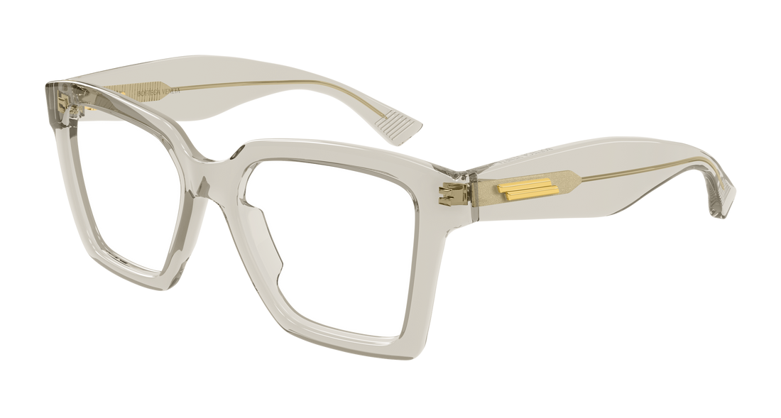 Occhiali da vista bottega veneta bv1458o 003 beige rectangular / squared femenino taglia 52mm - Vista principale
