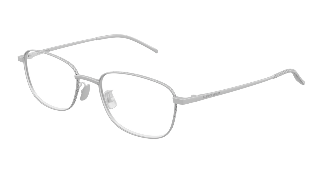 Occhiali da vista bottega veneta bv1473oa 002 plateado rectangular / squared unisex taglia 52mm - Vista principale