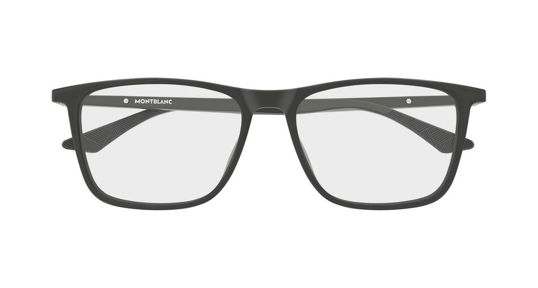Lunettes de vue montblanc mb0509o 008 gris rectangular / squared masculino taille 57mm - Vue détaillée