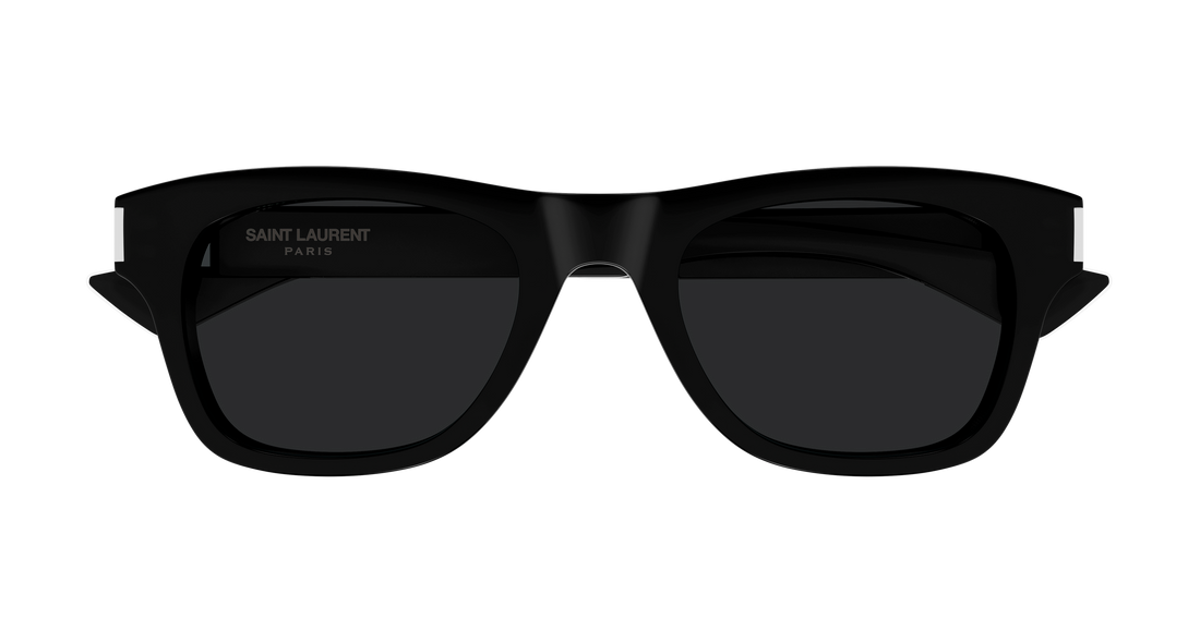 Óculos de sol saint laurent sl 877 001 negro rectangular / squared masculino tamanho 51mm - Vista de detalhe