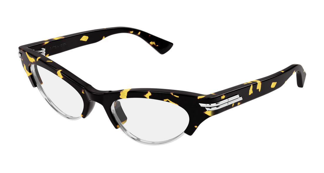 Lunettes de soleil bottega veneta bv1431s 010 havana cat eye femenino taille 52mm - Vue principale