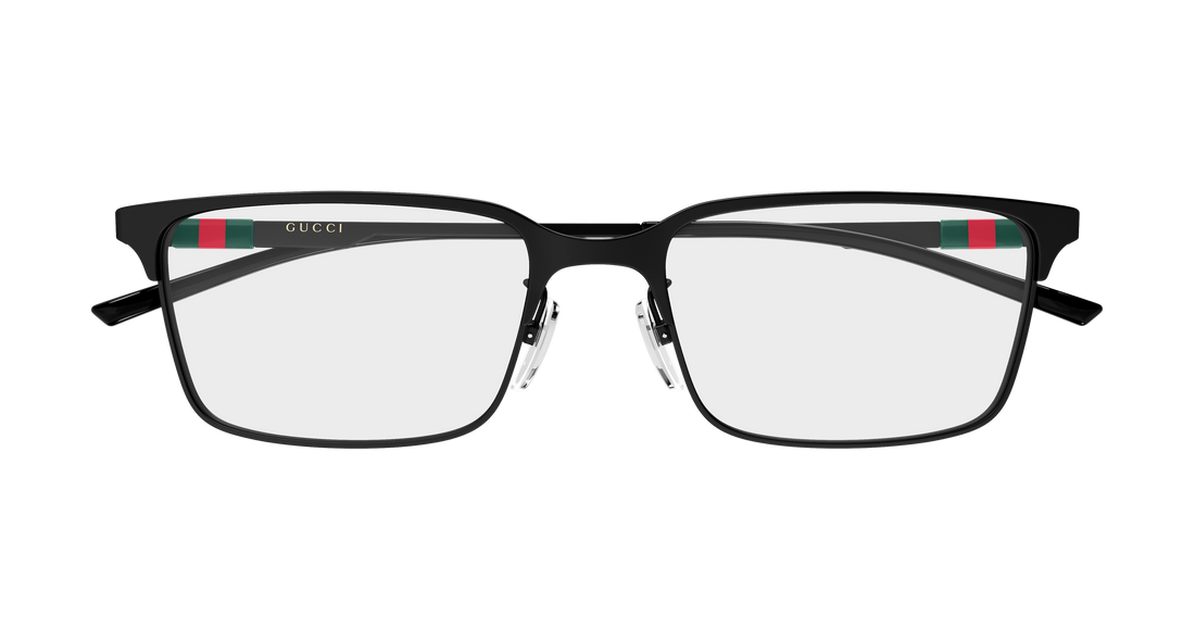 Lunettes de vue gucci gg2245ol 002 negro rectangular / squared masculino taille 54mm - Vue détaillée