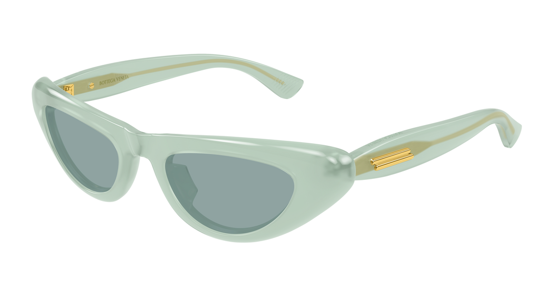 Óculos de sol bottega veneta bv1450s 003 verde cat eye femenino tamanho 51mm - Vista principal