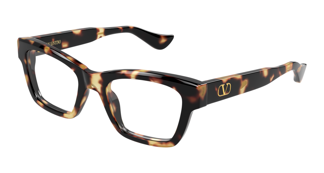 Lunettes de vue valentino vg0061o 002 havana rectangular / squared femenino taille 50mm - Vue principale